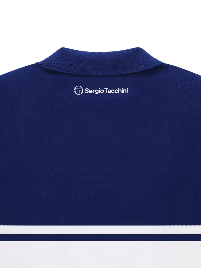 Men Polos Sergio Tacchini Damarindo Knit Polo Navy
