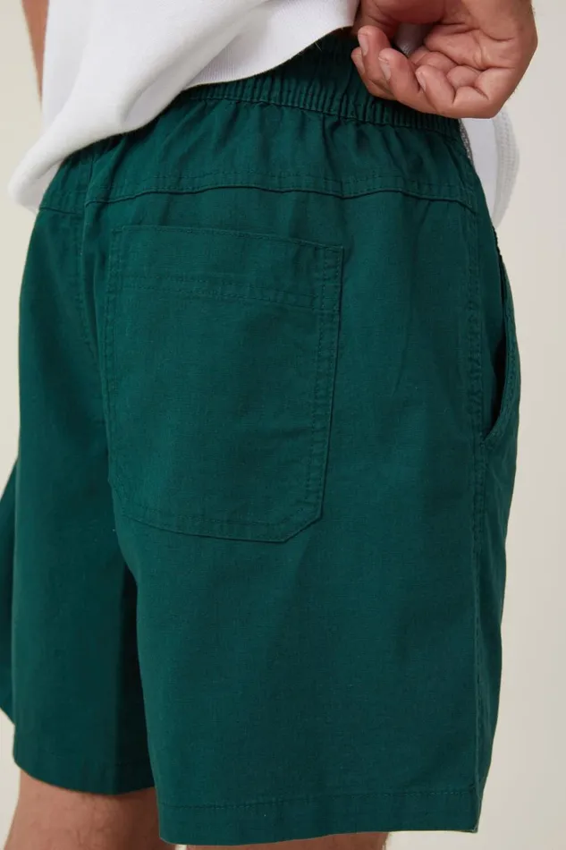 Men Shorts Cotton On Easy Short Ivy Green Texture