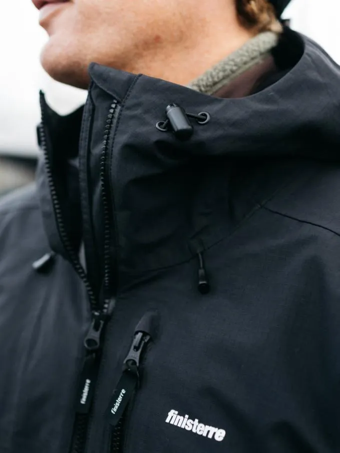 Men Stormbird Waterproof Jacket Black Finisterre Jackets Coats and Gilets