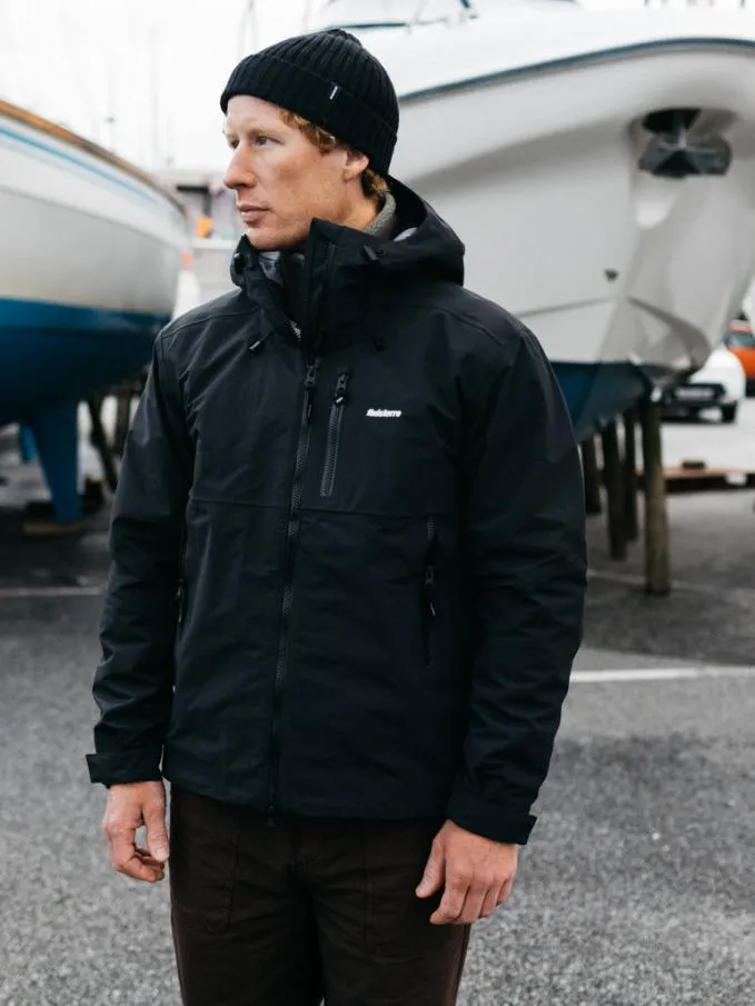 Men Stormbird Waterproof Jacket Black Finisterre Jackets Coats and Gilets