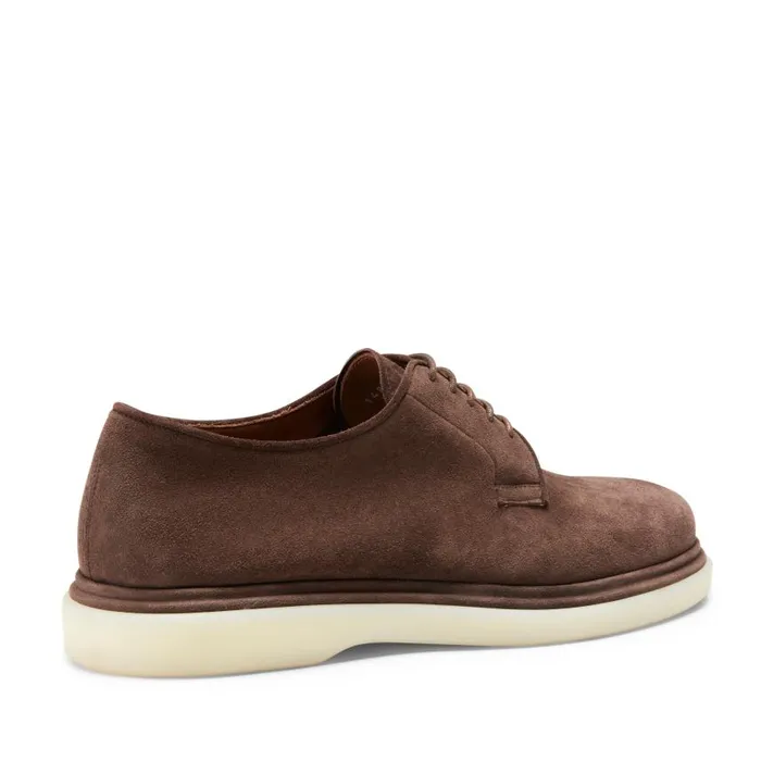 Men Suede Laceup Shoe Brown Fratelli Rossetti LaceUp Shoes Men Suede Laceup Shoe Brown Fratelli Rossetti LaceUp Shoes