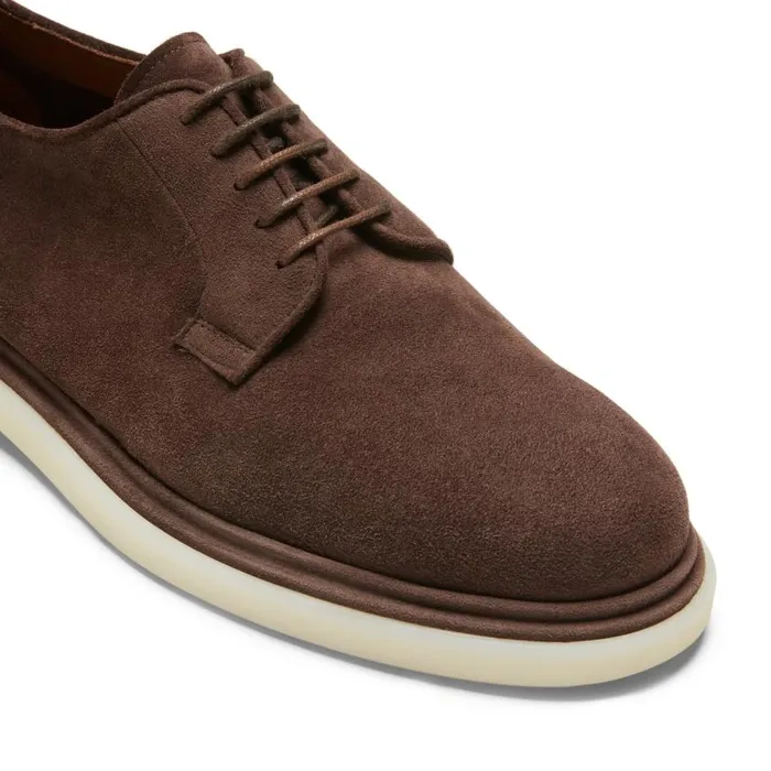 Men Suede Laceup Shoe Brown Fratelli Rossetti LaceUp Shoes Men Suede Laceup Shoe Brown Fratelli Rossetti LaceUp Shoes