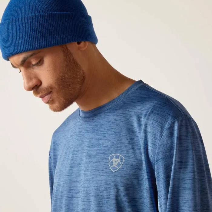 Men TShirts and Polos Ariat Charger Camo Circle TShirt Deep Space Heather Men TShirts and Polos Ariat Charger Camo Circle TShirt Deep Space Heather