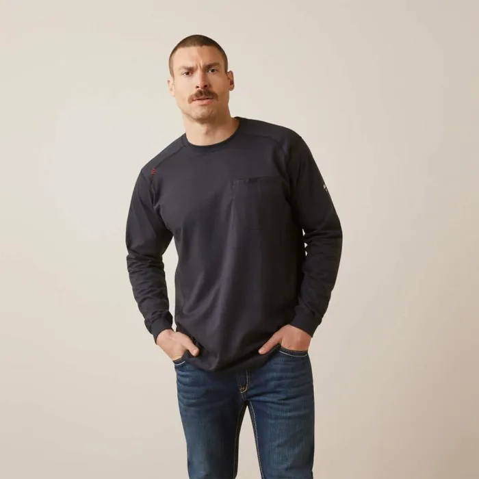 Men TShirts and Polos Ariat FR Air Shock Fire TShirt Black Men TShirts and Polos Ariat FR Air Shock Fire TShirt Black