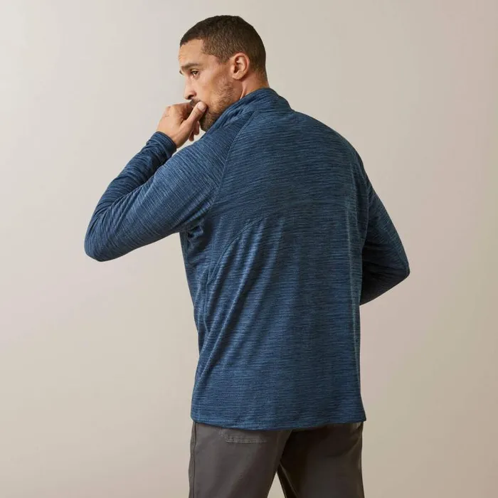 Men TShirts and Polos Ariat Rebar Gridwork Baselayer 14 Zip TShirt Blue Wink Teal Men TShirts and Polos Ariat Rebar Gridwork Baselayer 14 Zip TShirt Blue Wink Teal