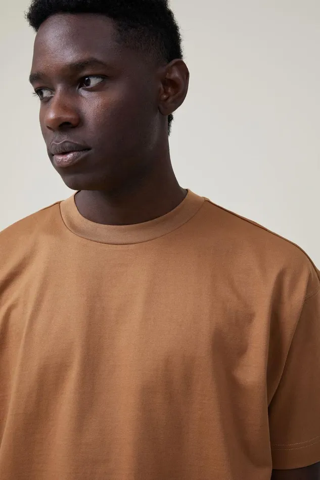 Men Tees and Tanks Cotton On Box Fit Plain TShirt Ginger Men Tees and Tanks Cotton On Box Fit Plain TShirt Ginger