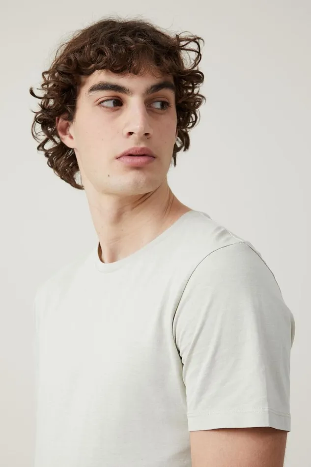 Men Tees and Tanks Cotton On Organic Regular Fit Crew TShirt Ivory Men Tees and Tanks Cotton On Organic Regular Fit Crew TShirt Ivory