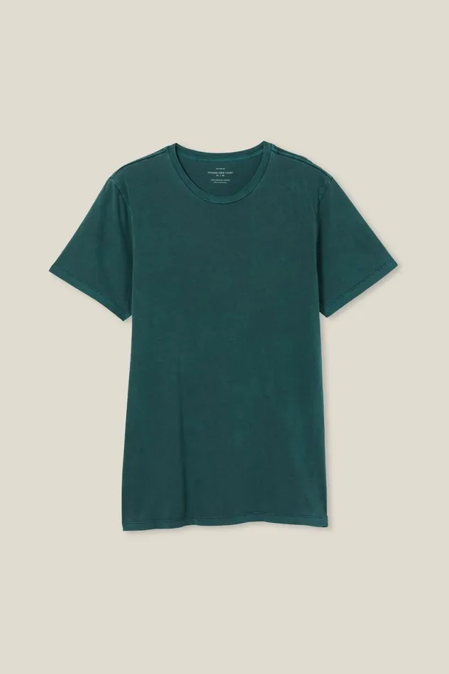 Men Tees and Tanks Cotton On Organic Regular Fit Crew TShirt Pineneedle Green Men Tees and Tanks Cotton On Organic Regular Fit Crew TShirt Pineneedle Green