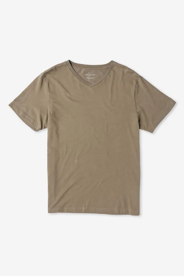 Men Tees and Tanks Cotton On Organic VNeck TShirt Military Men Tees and Tanks Cotton On Organic VNeck TShirt Military