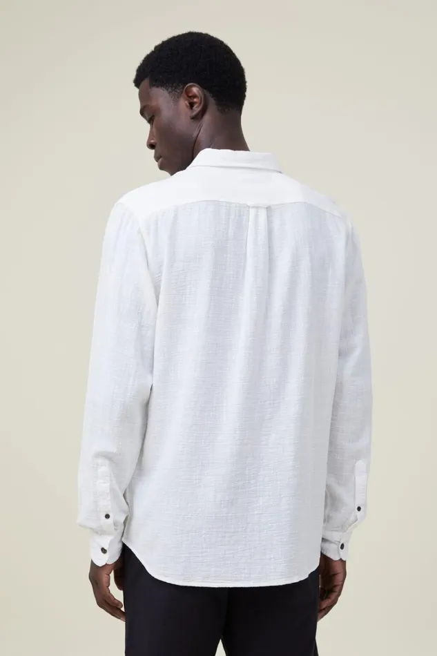 Men Tees and Tanks Cotton On Portland Long Sleeve Shirt Vintage White Cheesecloth Men Tees and Tanks Cotton On Portland Long Sleeve Shirt Vintage White Cheesecloth