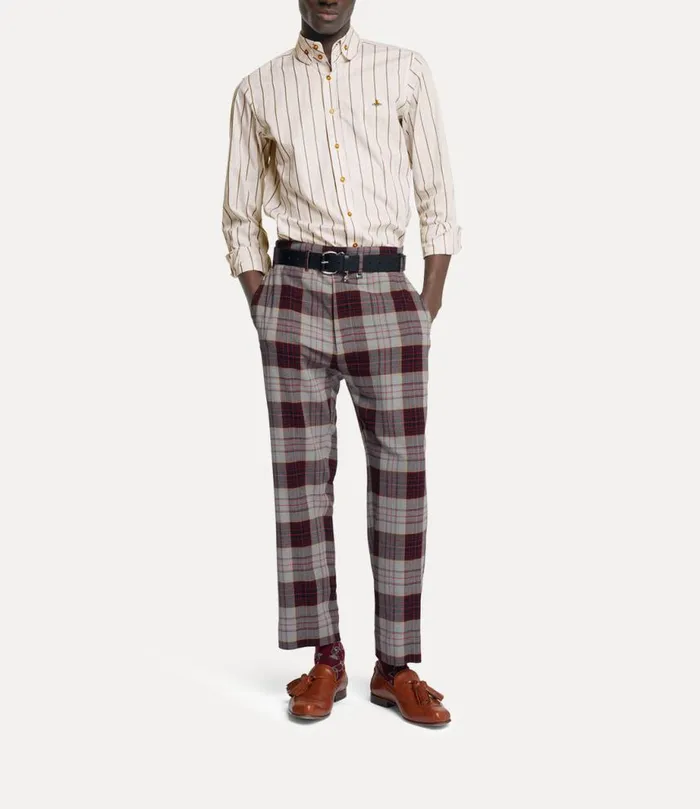 Men Two Button Krall Shirt Beige Vivienne Westwood Shirts Men Two Button Krall Shirt Beige Vivienne Westwood Shirts