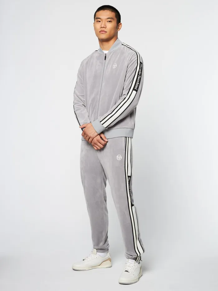 Men Velour Sergio Tacchini Pereto Velour Track Jacket Sleet