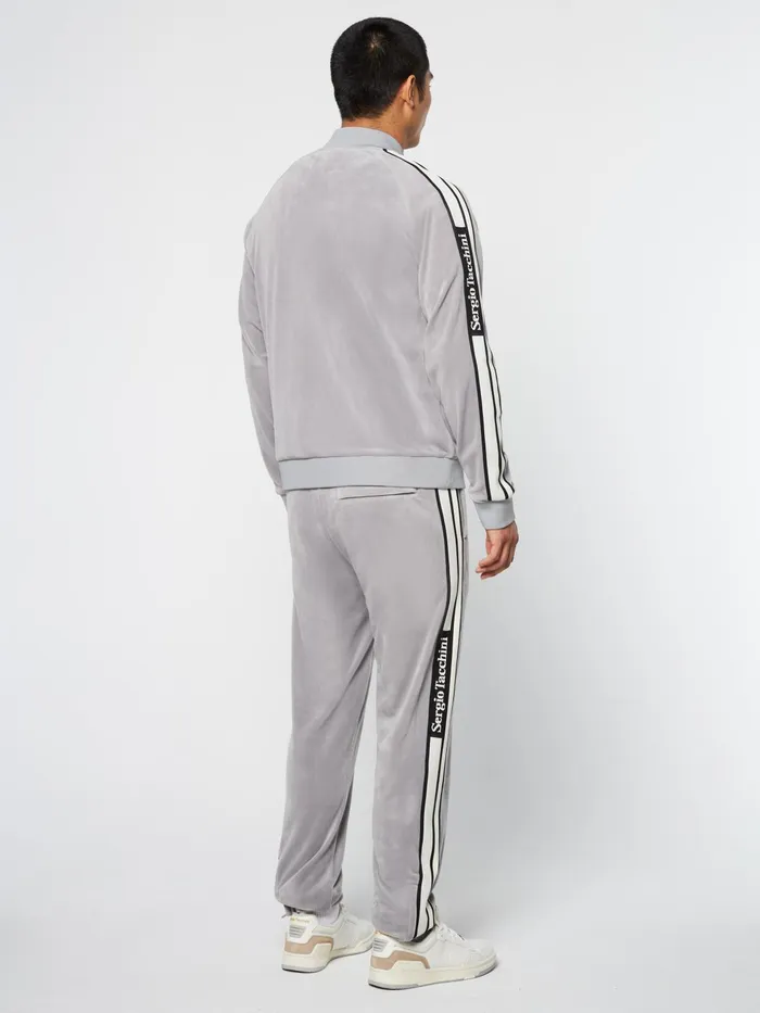 Men Velour Sergio Tacchini Pereto Velour Track Jacket Sleet