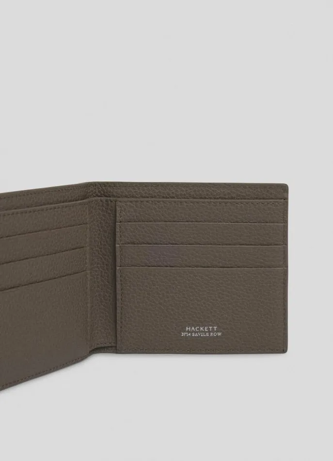 Men Wallets and Cardholders Hackett London Leather Wallet Toffee Brown