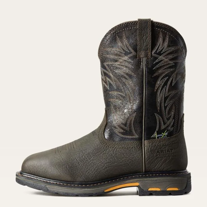 Men Waterproof Boots Ariat WorkHog Wide Square Toe MetGuard Waterproof Composite Toe Work Boot Bruin Brown Men Waterproof Boots Ariat WorkHog Wide Square Toe MetGuard Waterproof Composite Toe Work Boot Bruin Brown