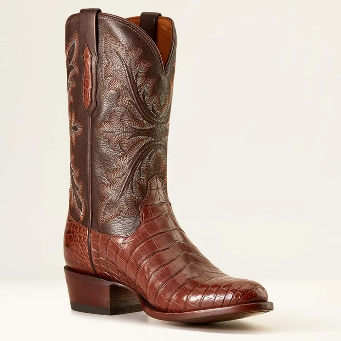 Men Western Boots Ariat Bench Made James Western Boot Whiskey Nile Crocrustic Tobacco Men Western Boots Ariat Bench Made James Western Boot Whiskey Nile Crocrustic Tobacco