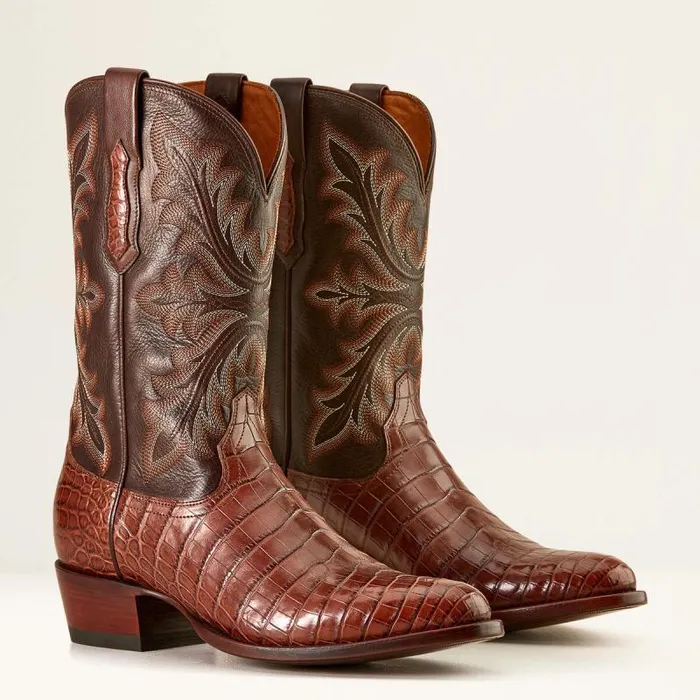 Men Western Boots Ariat Bench Made James Western Boot Whiskey Nile Crocrustic Tobacco Men Western Boots Ariat Bench Made James Western Boot Whiskey Nile Crocrustic Tobacco
