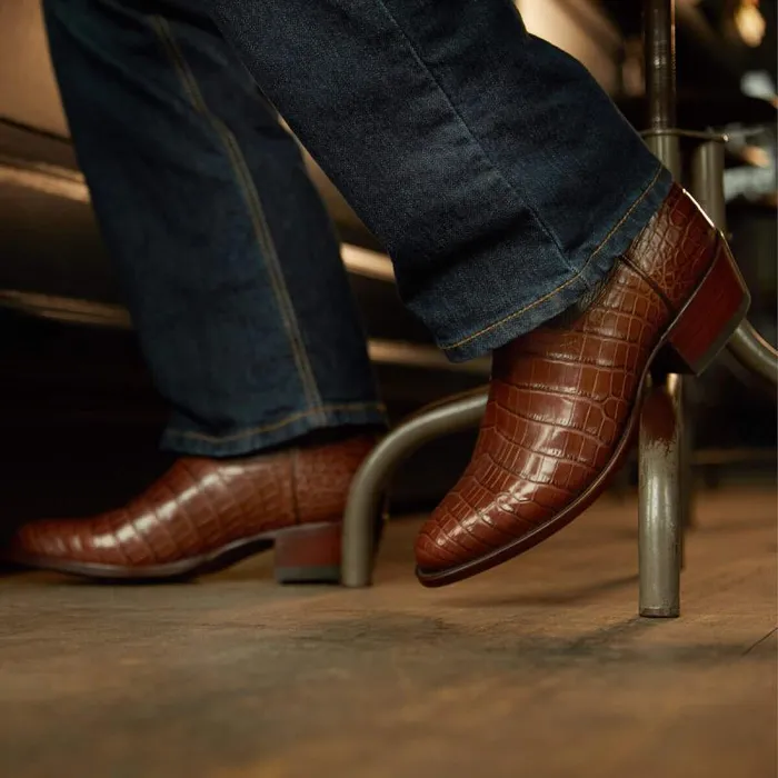 Men Western Boots Ariat Bench Made James Western Boot Whiskey Nile Crocrustic Tobacco Men Western Boots Ariat Bench Made James Western Boot Whiskey Nile Crocrustic Tobacco