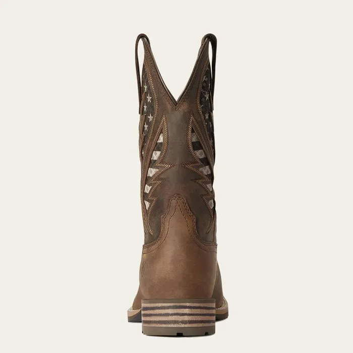 Men Western Boots Ariat Hybrid VentTEK Western Boot Distressed Brown Men Western Boots Ariat Hybrid VentTEK Western Boot Distressed Brown
