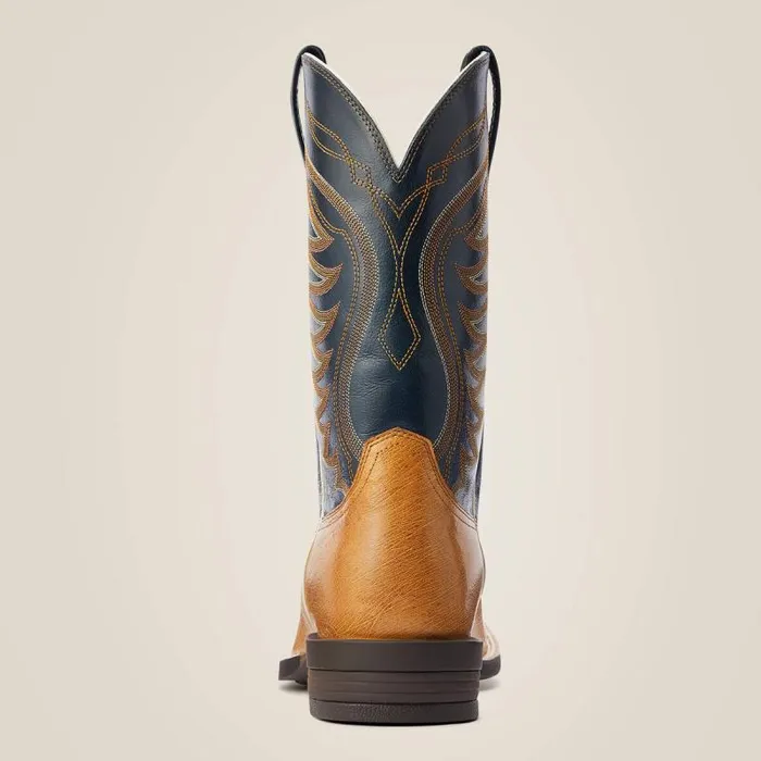 Men Western Boots Ariat Reckoning Western Boot Antique Saddle Sq Ostrich