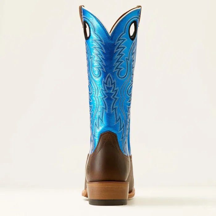 Men Western Boots Ariat Ringer Cowboy Boot Tobacco Toffeebright Blue Patent