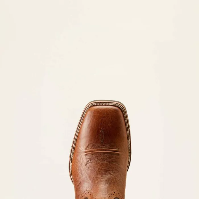Men Western Boots Ariat Sport Wide Square Toe Western Boot Peanut Butterchaga Brown