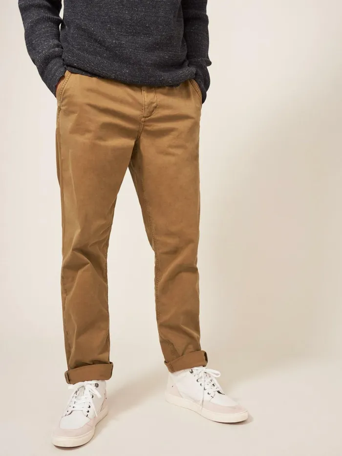 Men White Stuff Chinos Sutton Organic Chino Trouser Mid Brown Men White Stuff Chinos Sutton Organic Chino Trouser Mid Brown
