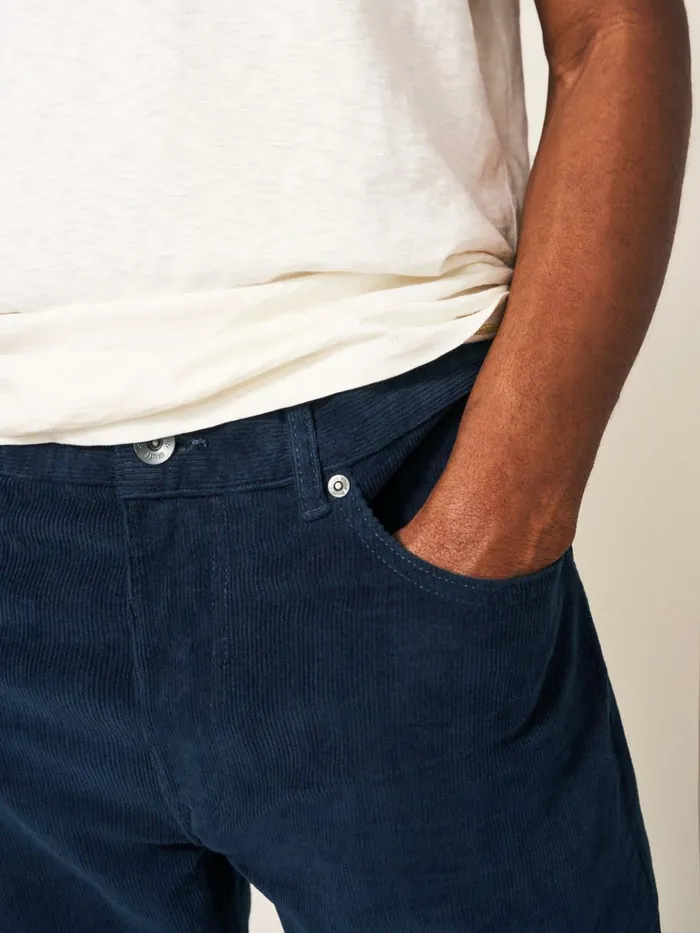 Men White Stuff Trousers Crosby Cord Trouser Dark Navy Men White Stuff Trousers Crosby Cord Trouser Dark Navy