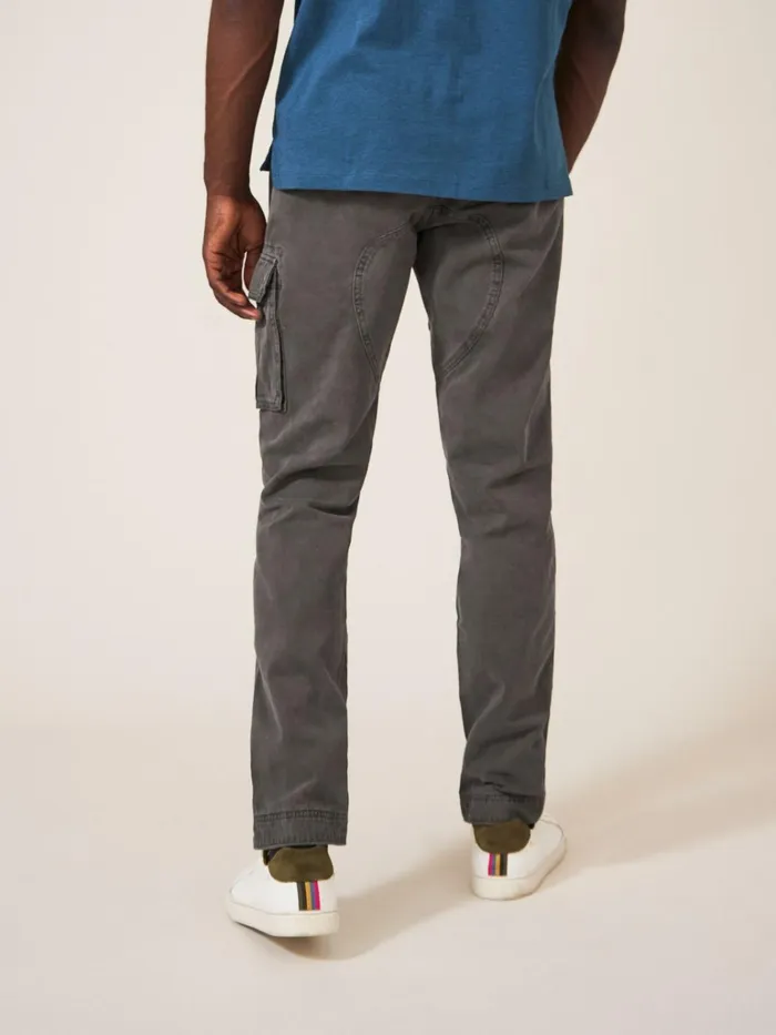 Men White Stuff Trousers Kegworth Organic Cargo Trouser Pure Black Men White Stuff Trousers Kegworth Organic Cargo Trouser Pure Black