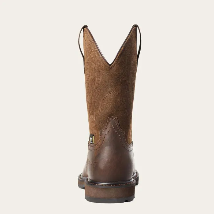 Men Work Boots Ariat Groundbreaker MetGuard Steel Toe Work Boot Brown Men Work Boots Ariat Groundbreaker MetGuard Steel Toe Work Boot Brown