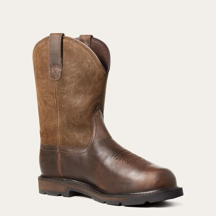 Men Work Boots Ariat Groundbreaker MetGuard Steel Toe Work Boot Brown Men Work Boots Ariat Groundbreaker MetGuard Steel Toe Work Boot Brown