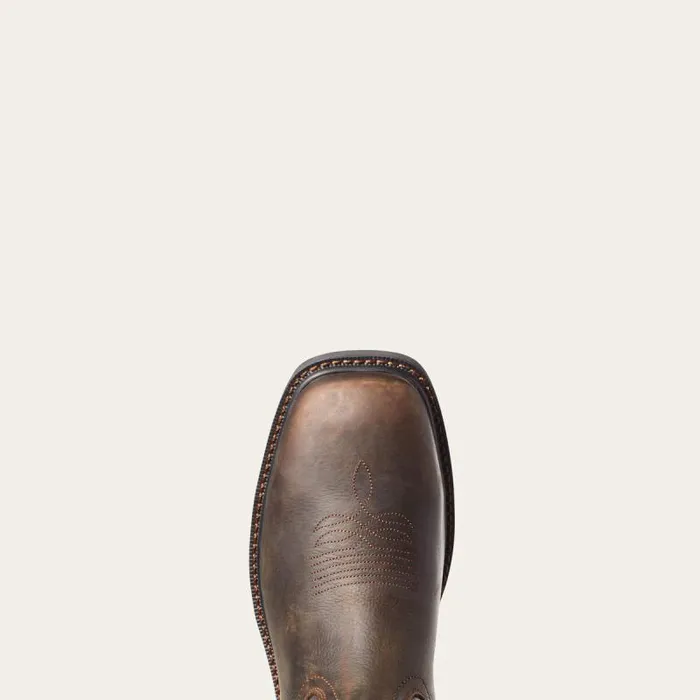 Men Work Boots Ariat Groundwork Waterproof Work Boot Dark Brown