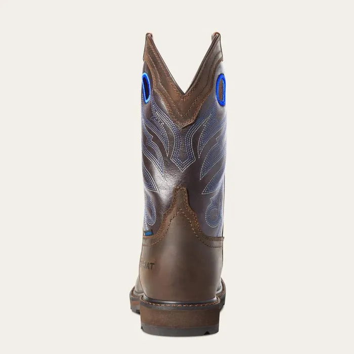 Men Work Boots Ariat Groundwork Waterproof Work Boot Dark Brown