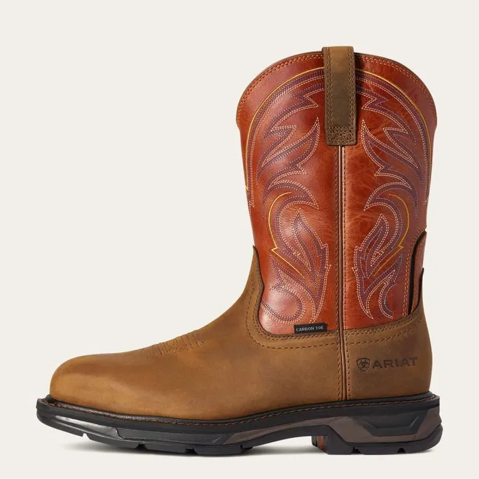 Men Work Boots Ariat WorkHog XT Cottonwood Carbon Toe Work Boot Dark Earth