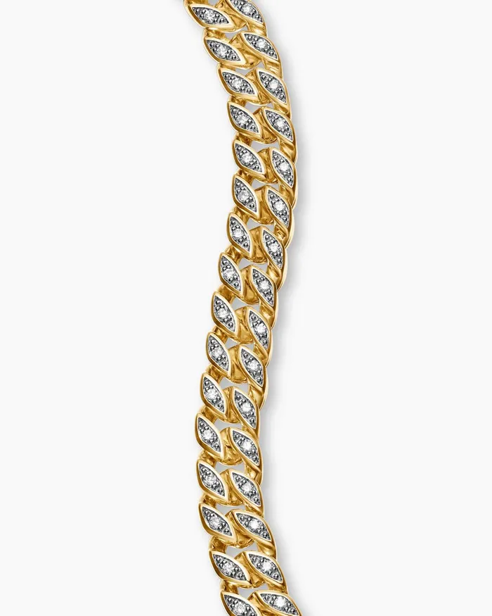 Mens Curb Chain Bracelet In 18K Yellow Gold 6mm Men David Yurman Chain Mens Curb Chain Bracelet In 18K Yellow Gold 6mm Men David Yurman Chain