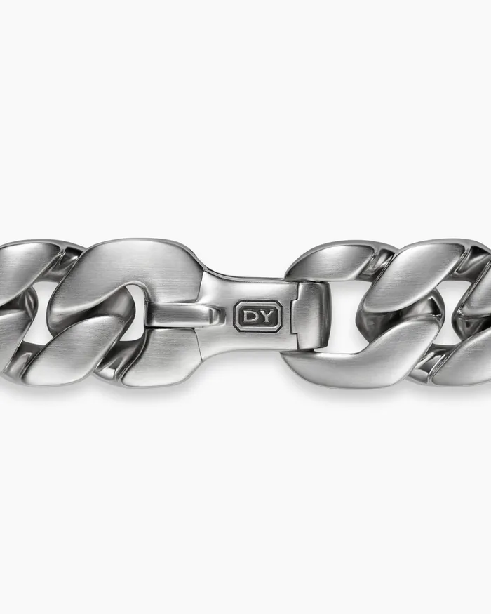Mens Curb Chain Bracelet In Platinum 145mm Men David Yurman Chain Mens Curb Chain Bracelet In Platinum 145mm Men David Yurman Chain
