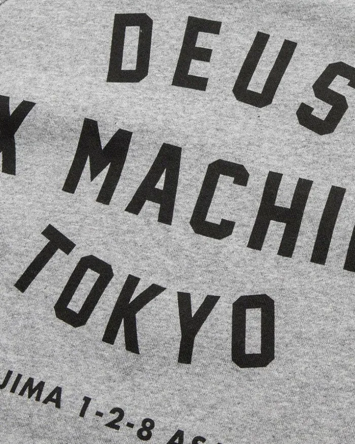Mens Deus Ex Machina Classics Tokyo Address Crew 8211 Grey Marle Grey Marle Mens Deus Ex Machina Classics Tokyo Address Crew 8211 Grey Marle Grey Marle
