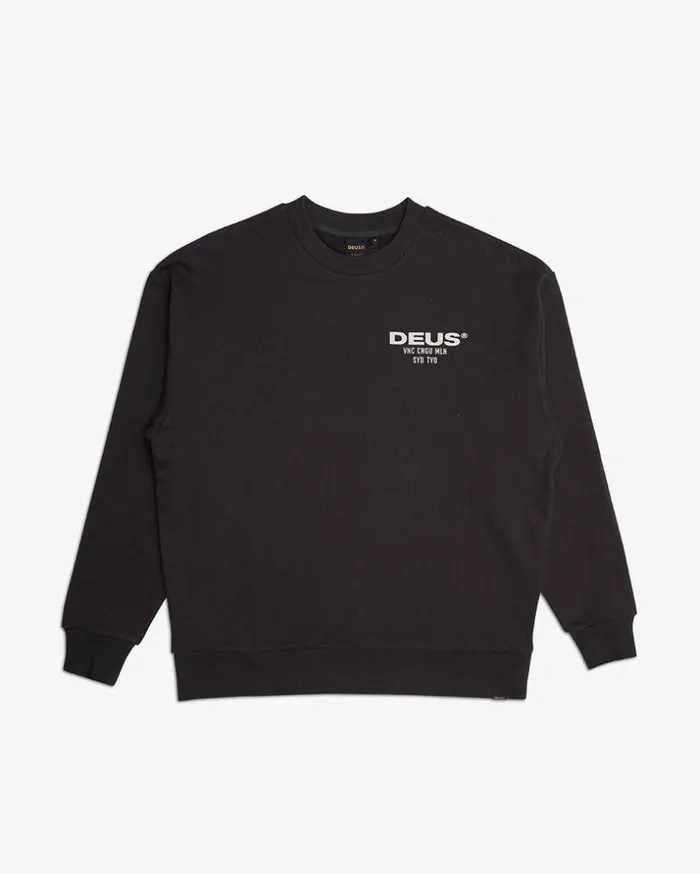 Mens Deus Ex Machina Hoodies and Sweaters Big Time Crew 8211 Anthracite Anthracite Mens Deus Ex Machina Hoodies and Sweaters Big Time Crew 8211 Anthracite Anthracite