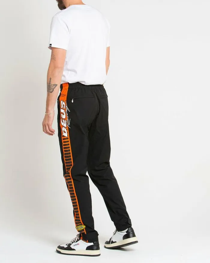 Mens Deus Ex Machina Pants Team Racing Pant 8211 Black Black