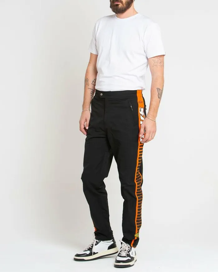 Mens Deus Ex Machina Pants Team Racing Pant 8211 Black Black