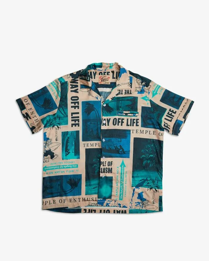 Mens Deus Ex Machina Shirts Way Off Shirt 8211 Lagoon Lagoon Mens Deus Ex Machina Shirts Way Off Shirt 8211 Lagoon Lagoon