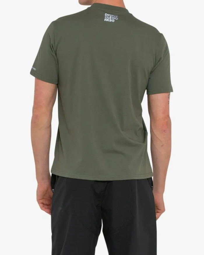 Mens Deus Ex Machina Tees CWorks Tee 8211 Clover Clover Mens Deus Ex Machina Tees CWorks Tee 8211 Clover Clover