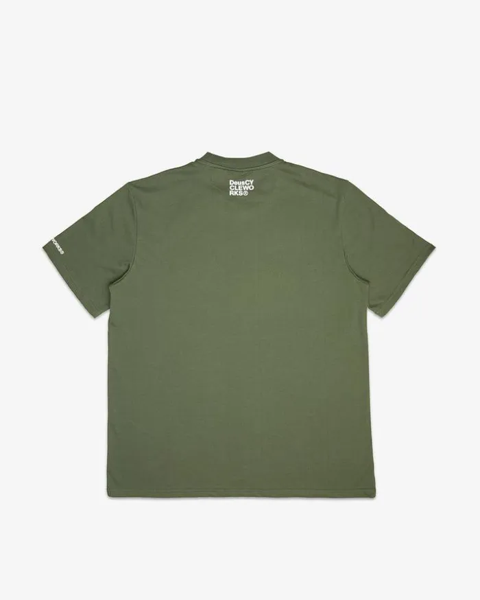 Mens Deus Ex Machina Tees CWorks Tee 8211 Clover Clover Mens Deus Ex Machina Tees CWorks Tee 8211 Clover Clover