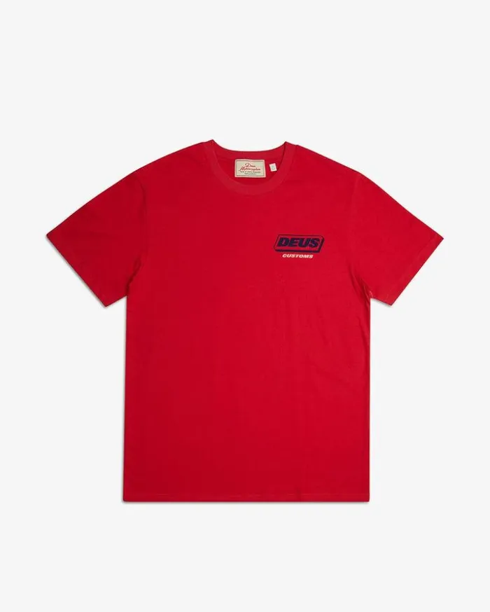 Mens Deus Ex Machina Tees Unchained Tee 8211 Mars Red Mars Red Mens Deus Ex Machina Tees Unchained Tee 8211 Mars Red Mars Red