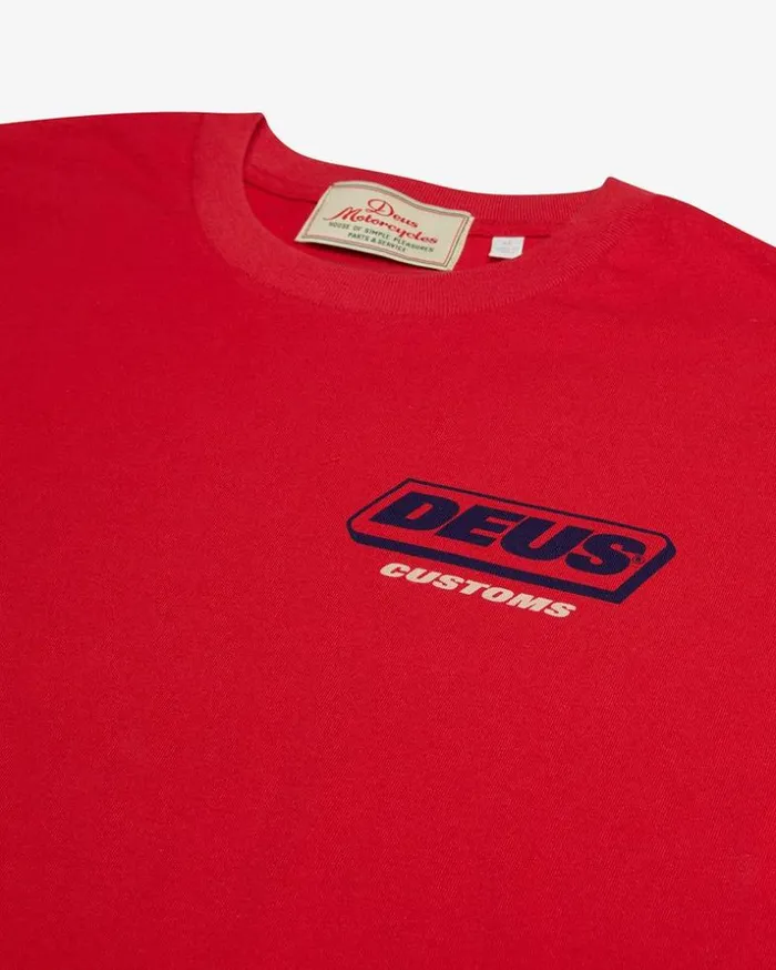 Mens Deus Ex Machina Tees Unchained Tee 8211 Mars Red Mars Red Mens Deus Ex Machina Tees Unchained Tee 8211 Mars Red Mars Red