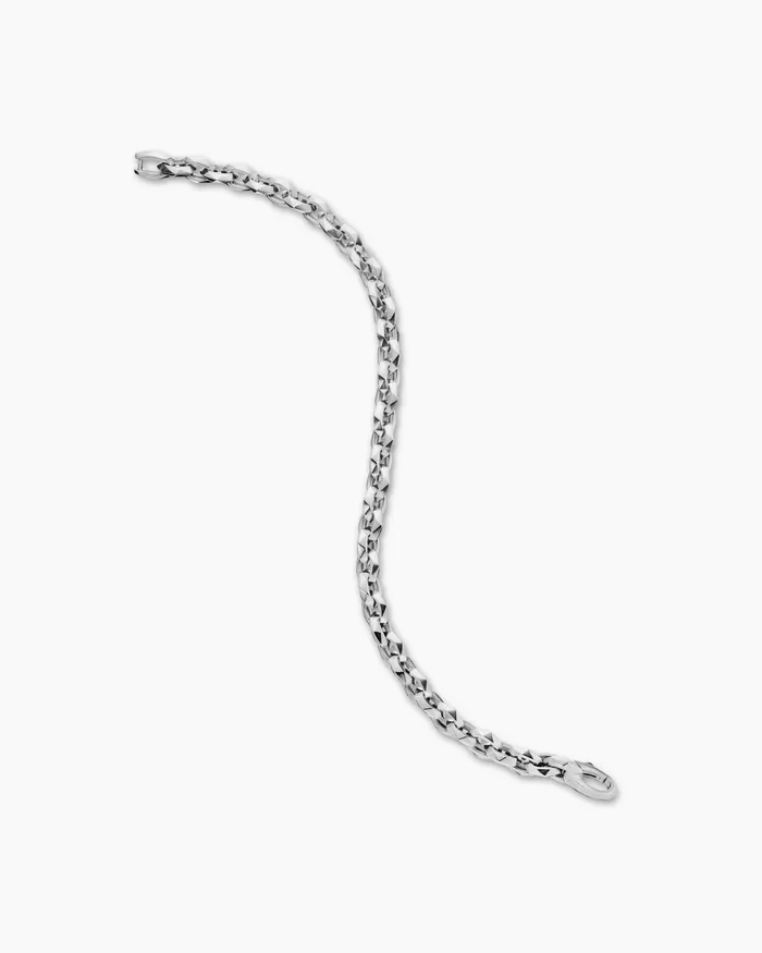 Mens Faceted Chain Bracelet In Sterling Silver 7mm Men David Yurman Chain
