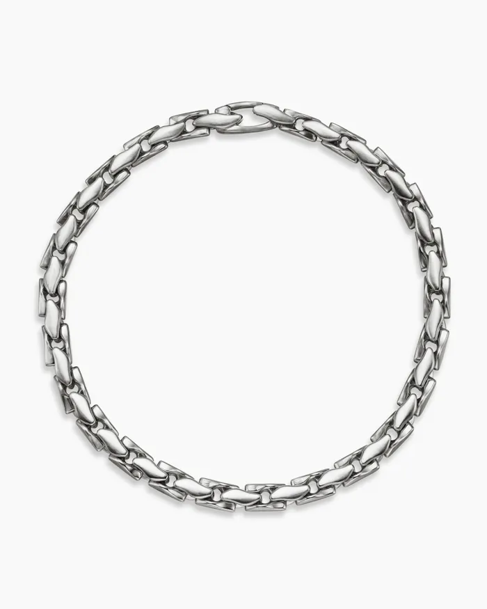 Mens Fluted Chain Bracelet In Sterling Silver 5mm Men David Yurman Chain Mens Fluted Chain Bracelet In Sterling Silver 5mm Men David Yurman Chain