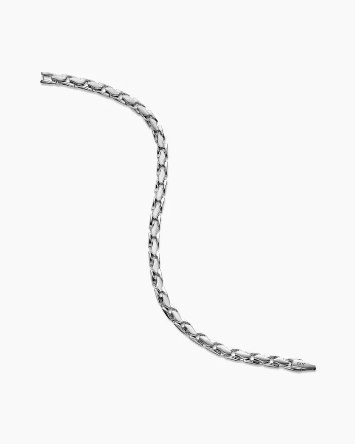 Mens Fluted Chain Bracelet In Sterling Silver 5mm Men David Yurman Chain Mens Fluted Chain Bracelet In Sterling Silver 5mm Men David Yurman Chain