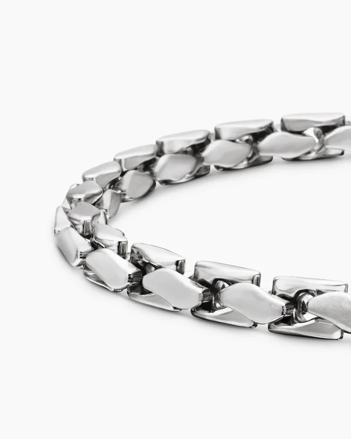 Mens Fluted Chain Bracelet In Sterling Silver 5mm Men David Yurman Chain Mens Fluted Chain Bracelet In Sterling Silver 5mm Men David Yurman Chain