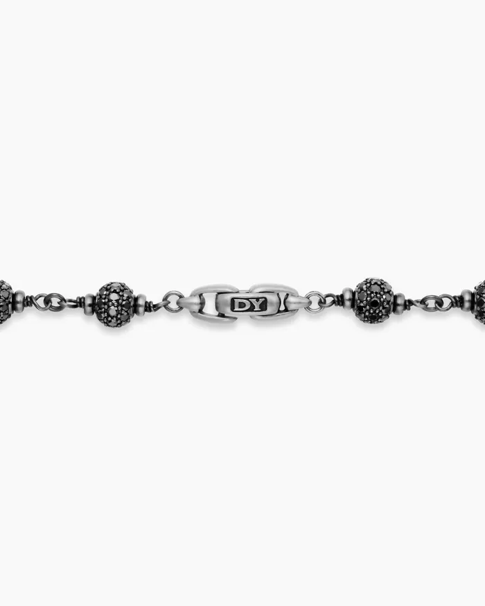 Mens Spiritual Beads Necklace In Sterling Silver 6mm Men David Yurman Bead Mens Spiritual Beads Necklace In Sterling Silver 6mm Men David Yurman Bead